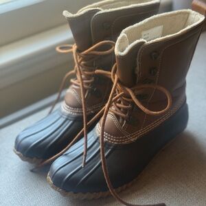 Esprit Brown and Black Winter Boots